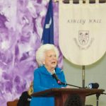 Barbara Bush speaks at Ashley Hall