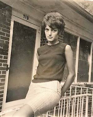 Sally as a teenager in Mount Pleasant .