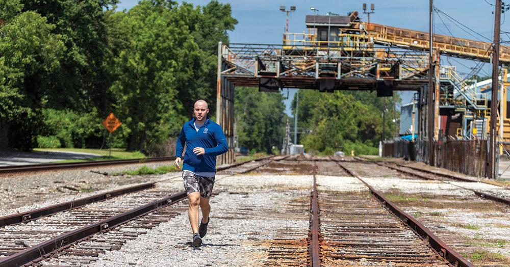 Kimsey Hollifield on a weekend run.