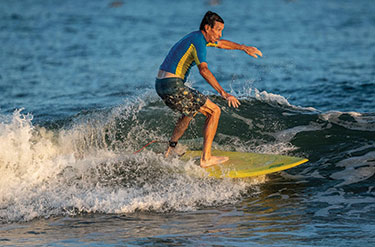 Godley showing his moves early morning in Folly Beach.